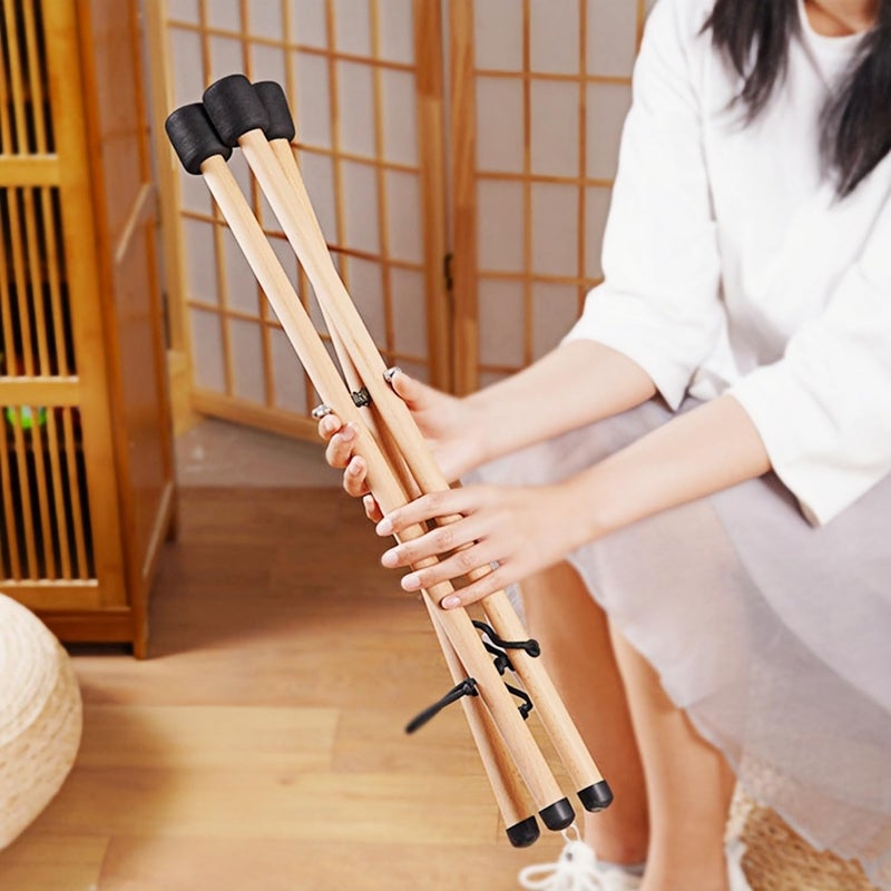 WHELPAW Handpan Stand & Tongue Drum Holder - Adjustable Solid Wood Tripod Bracket for 12 to 22 Inch Hand Pans & Percussion Instruments, Sturdy & Extendable - Image 3